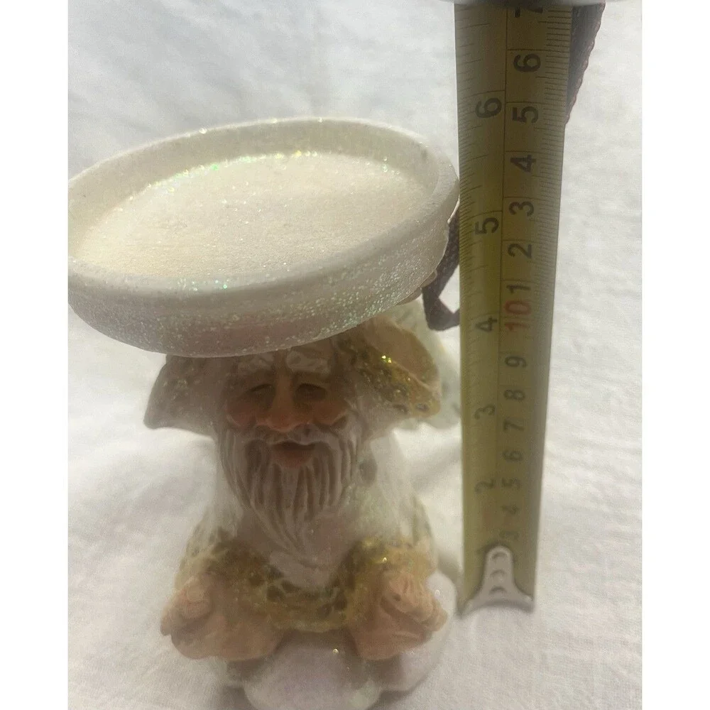 Vintage David Frykman Oldest Angel Pillar Candle Holder